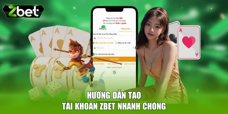 Hướng dẫn tạo tài khoản ZBET nhanh chóng
